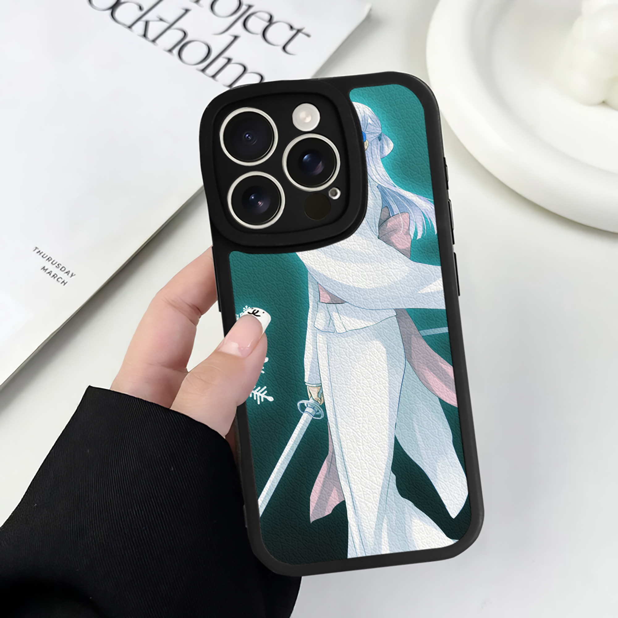 （画像用） ブリーチ BLEACH 【iPhone 16シリーズ対応】シリコンスマホケース（レザー調） 材質：シリコン